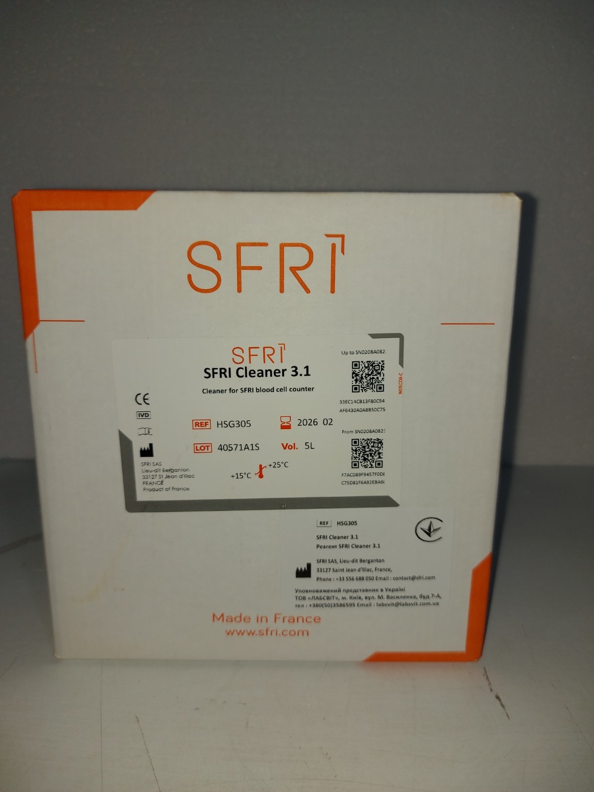 Реагент SFRI Cleaner 3.1